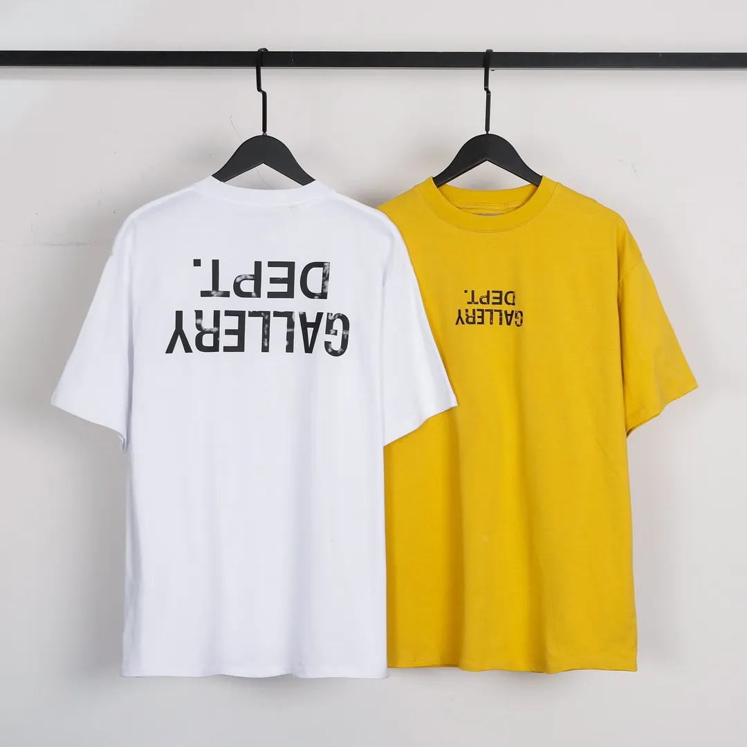 GALLERY.DEPT new summer short-sleeved model number: D3123#P106 color: white yellow code number: S M L XL